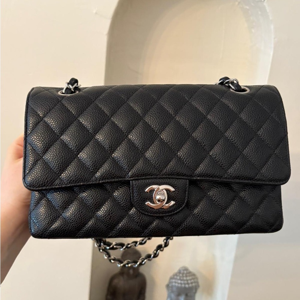 Chanel Black Quilted Shoulder Bag with Iconic CC Closure